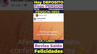 Ya CAYO PAGO PENSION IMSS Confirmado Se ADELNATO HOY 30 de SEPTIEMBRE💰😀🧓👇✅😱 [upl. by Ysnat188]