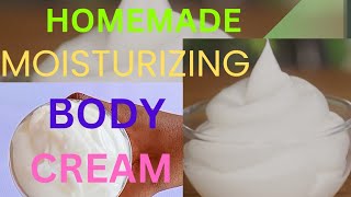 HOW TO MAKE SIMPLE MOISTURIZING AND ANTIAGING BODY CREAM AT HOME  DIY FOR BEGINNERS FRIENDLY [upl. by Neu796]