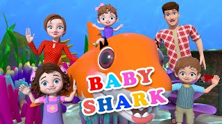 Baby Shark  Nursery Rhymes amp Poem  Kids Cartoon Songs By JhuJhuMama [upl. by Acemaj]