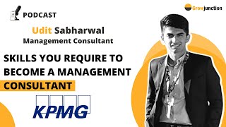 Podcast with Udit Management Consultant at KPMG [upl. by Dinin]