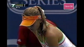 Daniela Hantuchova v Elena Dementieva 2005 LA SF highlights [upl. by Oiragelo959]