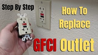 How To Replace A GFCI Outlet  Step By Step [upl. by Rramaj354]