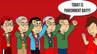 Boris Preston Clyde Keith and George Try to give Daillou a Punishment DayGrounded BIG TIME [upl. by Ilrebmyk]