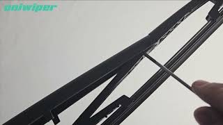 How to install rear wiper blades for your Toyota Echo or Alfa Romeo [upl. by Janet]