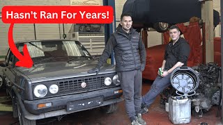 Barn find fiat 131 sport Ep 1 fiat131 fiat [upl. by Atteyram]