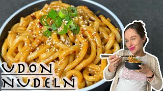 Creamy Udon Nudeln  unter 10 MINUTEN [upl. by Uv]