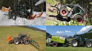 LUDengg  3x Fendt 2x Valtra  Schlagkraft amp Innovation  Güllen Heuernte Miststreuen Winterdienst [upl. by Anette]