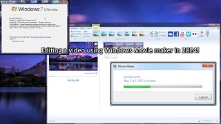 Editing a video using Windows Movie maker 2012 in 2024 [upl. by Odlanyer681]