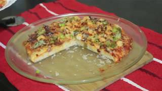 VEG PIZZA RECIPE IN MICROWAVE OVEN  EASY TO COOK PIZZA RECIPE [upl. by Lipps]