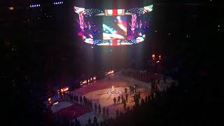 Tinashe  National anthem USA LA Clippers  Cleveland Cavaliers 03092018 [upl. by Ennairak]