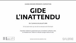 Exposition GIDE LINATTENDU à la GALERIE GALLIMARD [upl. by Macnair]