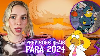 AS PREVISÕES DOS SIMPSONS PARA 2024 [upl. by Season]