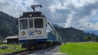 Zugspitzbahnen und Talent 2 der Werdenfelsbahn in GarmischP Hausberg Pfeiftafeln [upl. by Ahmar910]