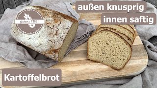 Kartoffelbrot  Resteverwertung  glutenfreies Brot  Hefeteig  glutenfrei backen mit Nadine [upl. by Sul]