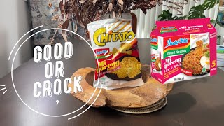 Good or Crock EP64  Mi Goreng Fried Noodles Chips Chitato [upl. by Silvio]