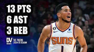 Devin Booker vs 76ers 13 pts 6 ast 3 reb  Nov 04 2024  Regular Season [upl. by Mann]