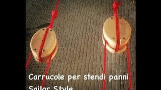 Make carrucole per stendi panni [upl. by Soilissav]