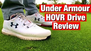 Under Armour Golf Shoes Review  UA HOVR Drive [upl. by Yetsirhc]