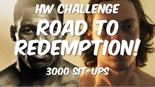 I DID 3000 SITUPS Herschel Walker challenge situps chair crunches leg lifts and Russian twist [upl. by Gelasias]