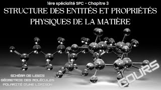 3  Structure des entités et propriétés physiques de la matière  Cours [upl. by Atsahc750]