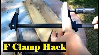 Harbor Freight Tool Hack  F Style Clamp Modification [upl. by Anned874]