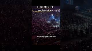 Luis Miguel concierto en Barcelona cantando SERÁ QUE NO ME AMAS POR DEBAJO DE LA MESA y más [upl. by Nileve]