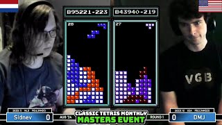 STARTING TO CLIMB Sidnev DMJ  Rd 1  Classic Tetris Monthly Masters  August 2024 [upl. by Streetman286]