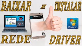 Como baixar o driver de rede pelo celular  Instalar o driver wifi windows 7 no notebook PC [upl. by Hildick]