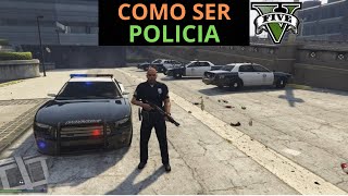 CÓMO SER POLICÍA EN GTA 5  MODO HISTORIA [upl. by Atinhoj]