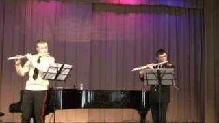 Flute duet  Haydn quotEchoquot Finale Presto МВМУ [upl. by Bettine]