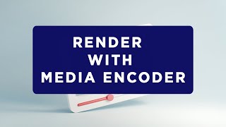 How to render after effects and premiere pro file with Media Encoder [upl. by Martha]