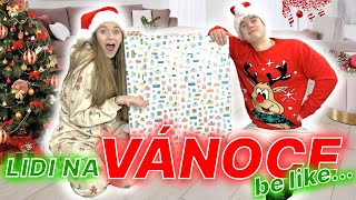 LIDI NA VÁNOCE BE LIKE  SKETCH  VLOGMAS 24 poslední [upl. by Isaak60]