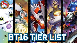 Digimon TCG BT16 Competitive Tier List ENG [upl. by Uy]