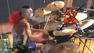 【スト2】ストリートファイターII メドレーを激しく叩いてみた！ Street Fighter 2 All Stage Theme DRUM COVER [upl. by Aidam435]