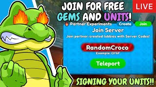 🔴 LIVE  SANDBOX MODE Partner Experiments Giveaway amp Signing Units Toilet Tower Defense TTD stream [upl. by Ylyl841]