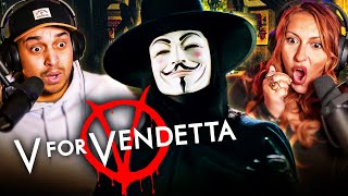 V FOR VENDETTA 2005 MOVIE REACTION  A THOUGHTPROVOKING SPECTACLE  FIRST TIME WATCHING  REVIEW [upl. by Razid197]