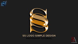 SS Text Logo using adobe Photoshop I Photoshop Tutorial [upl. by Ococ]