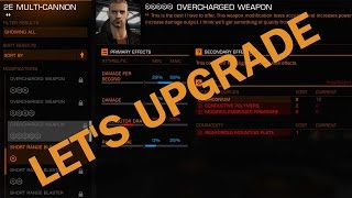 EliteDangerous Lets Upgrade Overcharged MultiCannon Grade 5 [upl. by Porter]