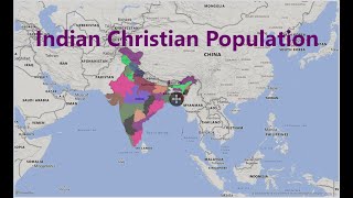 Christian Population in India by States Percentage Wise 2023  Indian Christian Population map [upl. by Ernaldus]