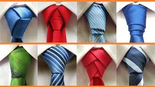 8 Different ways to tie a necktie  How to tie a tie [upl. by Oringas]