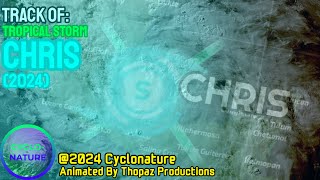 Track of Tropical Storm Chris 2024 [upl. by Levesque]