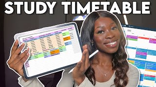 HOW TO MAKE THE BEST STUDY TIMETABLE that youll actually stick to ✨📚 [upl. by Kathryne]