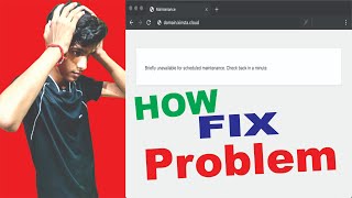 How to Fix briefly unavailable for scheduled maintenance check back in a minute 2022 [upl. by Eisenberg]