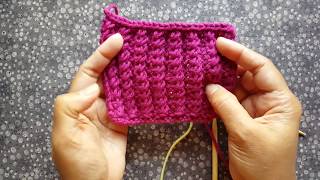 Crossed Stitch Rib a Knittycats Knits tutorial [upl. by Tol]