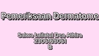 Pemeriksaan Dermatome [upl. by Siocnarf]