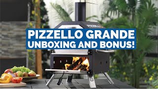 PIZZELLO GRANDE Unboxing  Outdoor Pizza Oven with a SURPRISE Inside [upl. by Keppel399]