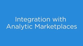 Integration with Analytic Marketplaces [upl. by Ymarej]