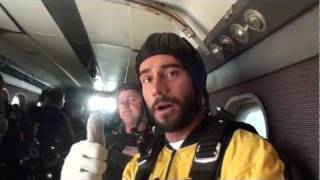 WWE superstar C M Punk skydives with the Golden Knights [upl. by Nomael]