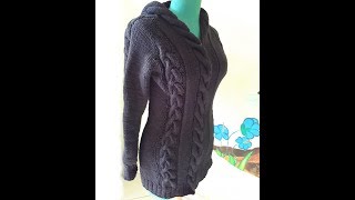 Cardigan Top Down Trecce Parte 4 [upl. by Myke]