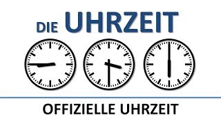 Deutsch lernen die Uhrzeit offiziell deutsche Untertitelthe official time [upl. by Alika]